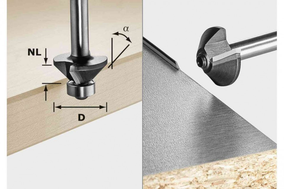 Freza de sanfrenat S8 HW 15° D18-KL OFK albertool.com