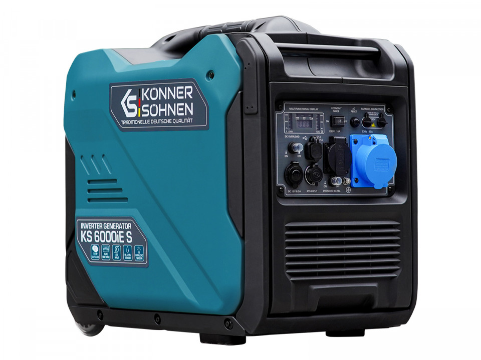 Generator de curent 5.5 kW inverter - benzina - insonorizat - Konner & Sohnen - KS-6000iE-S-ATSR
