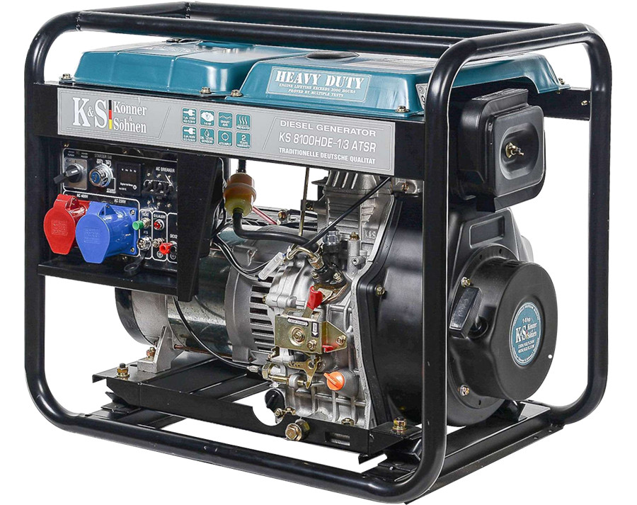 Generator de curent 6.5 kW diesel - Heavy Duty - Konner & Sohnen - KS-8100DE-1/3-HDATSR - 1 | YEO