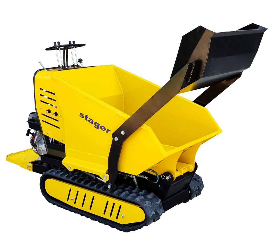 Roaba Cu Motor Termic Cu Incarcator Frontal 9Cp 500Kg Senile Stager Rmt500Si