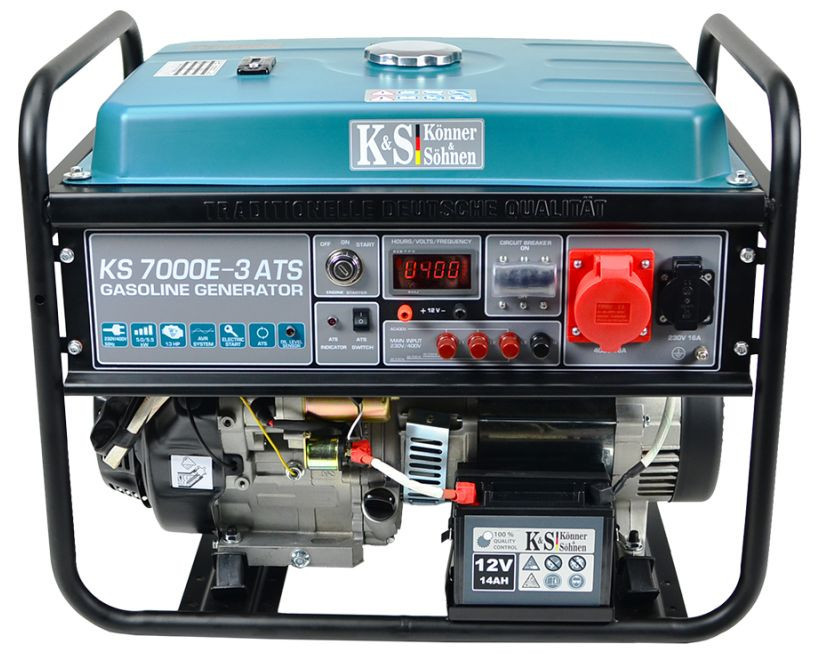 Generator de curent 5.5 kW benzina PRO – Konner & Sohnen – KS-7000E-3-ATS Konner & Sohnen albertool.com
