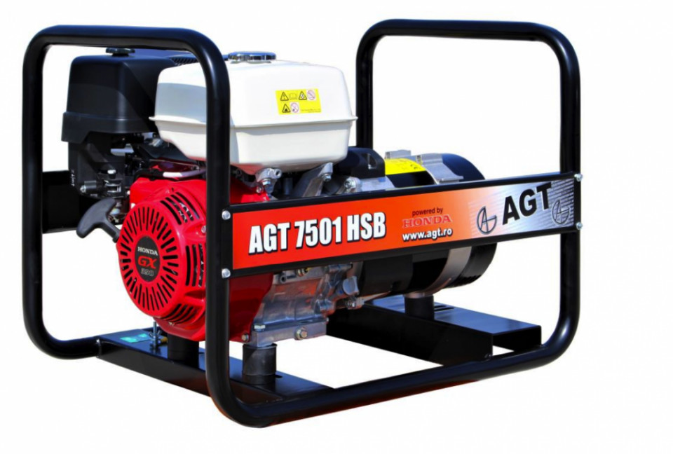 Generator de curent monofazat 6.4kW, AGT 7501 HSB AGT imagine noua