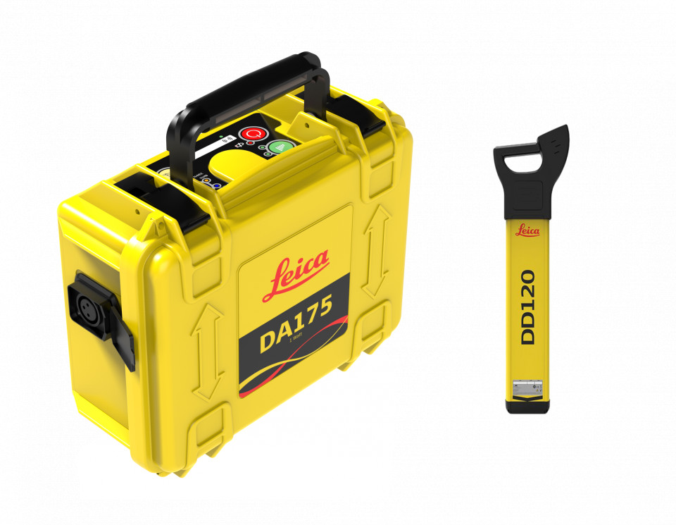 Localizator utilitati dd120 (50hz), pachet adancime cu transmitator da175 (872938+949370+850276) - leica-6014154
