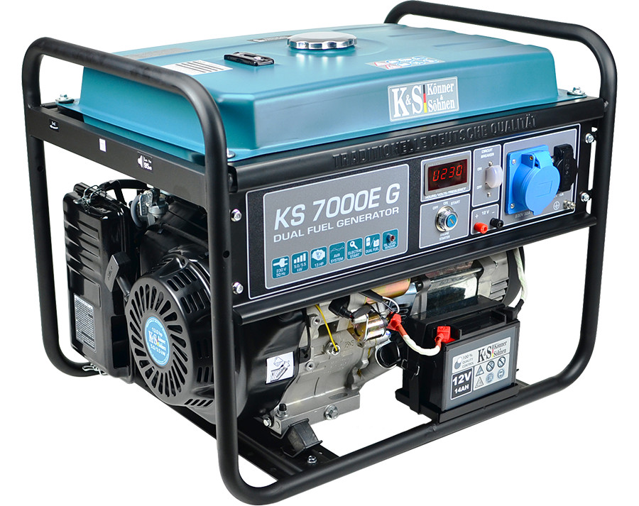 Generator de curent 5.5 kW HIBRID (GPL + Benzina) – Konner & Sohnen – KS-7000E-G (GPL