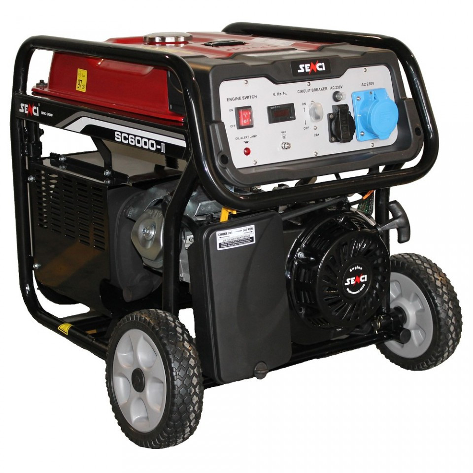Generator de curent 5.5kW Senci SC-6000E – AVR inclus, motor benzina cu demaraj electric albertool.com