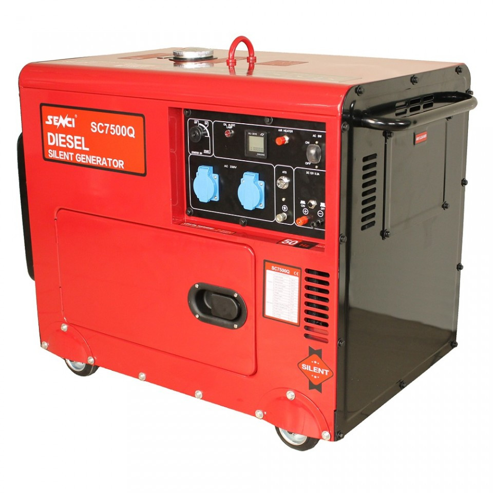 Generator de curent insonorizat 4.8kW, 400V, Senci SC-7500Q-3 de la albertool imagine noua