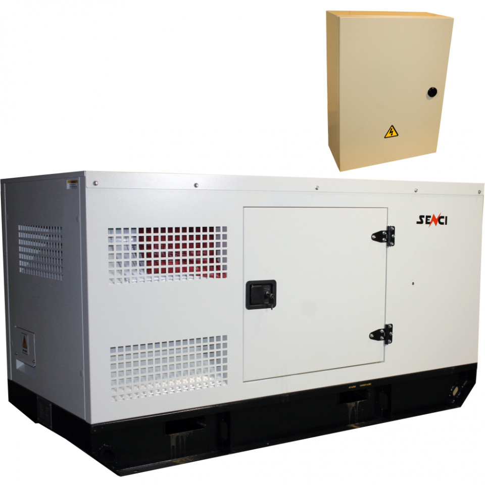 Generator de curent Insonorizat Senci SCDE 25YS-ATS, Putere max. 19.8 kW, 400V, AVR, ATS SENCI albertool.com