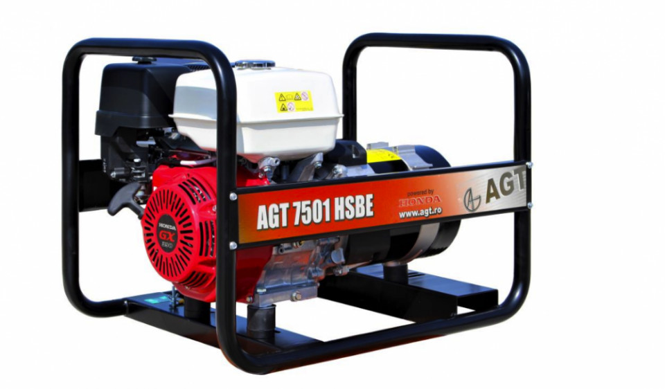 Generator de curent monofazat 6.4kW, AGT 7501 HSBE AGT imagine noua