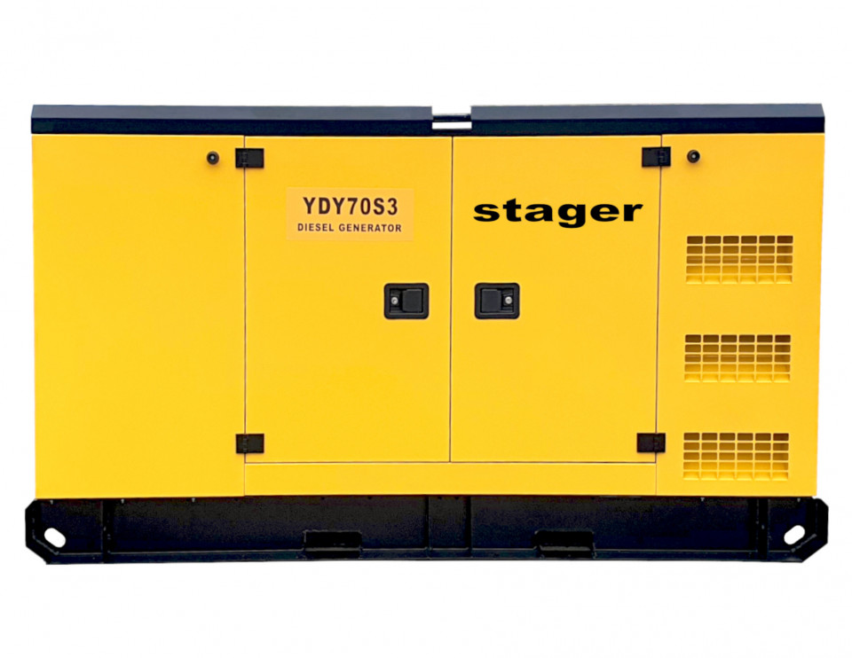 Stager YDY70S3 Generator insonorizat diesel trifazat 62kVA, 89A, 1500rpm 1500rpm