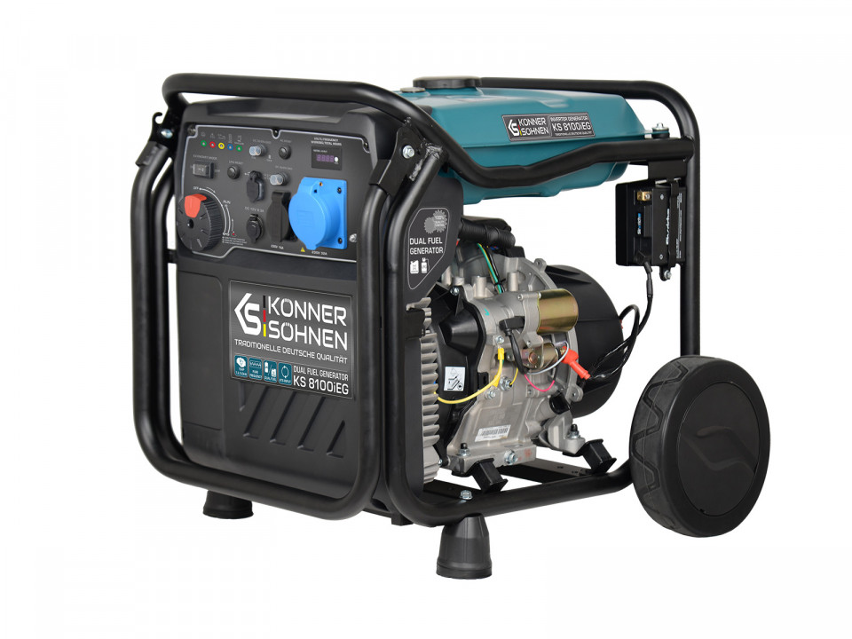 Generator de curent 8 kW inverter – HIBRID (GPL + benzina) – Konner & Sohnen – KS-8100iEG albertool imagine noua