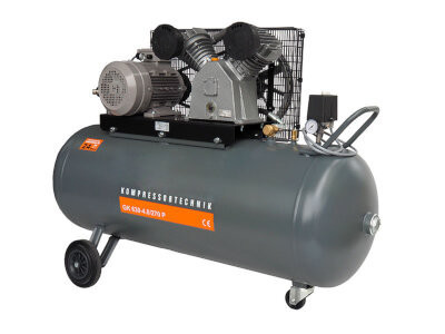 Compresor cu piston - Profesional 4kW, 630 L/min, 10 bari - Rezervor 270 Litri - WLT-PROG-630-4.0/270