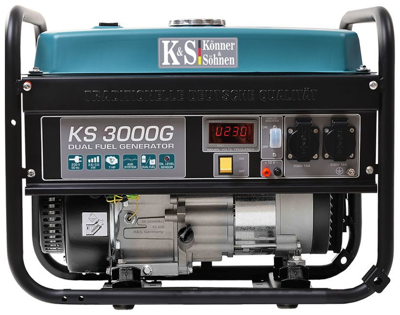 Generator de curent 3 kW HIBRID (GPL + Benzina) – Konner & Sohnen – KS-3000-G Konner & Sohnen albertool.com