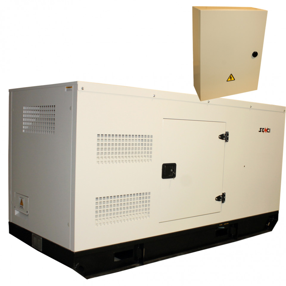 Generator de curent Insonorizat Senci SCDE 97YS-ATS, Putere max. 77 kW, 400V, AVR, ATS albertool imagine noua