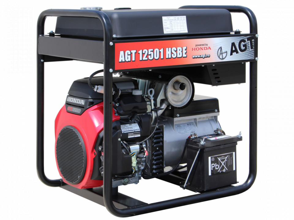 Generator de curent monofazat 12kW, AGT 12501 HSBE R16 AGT imagine noua