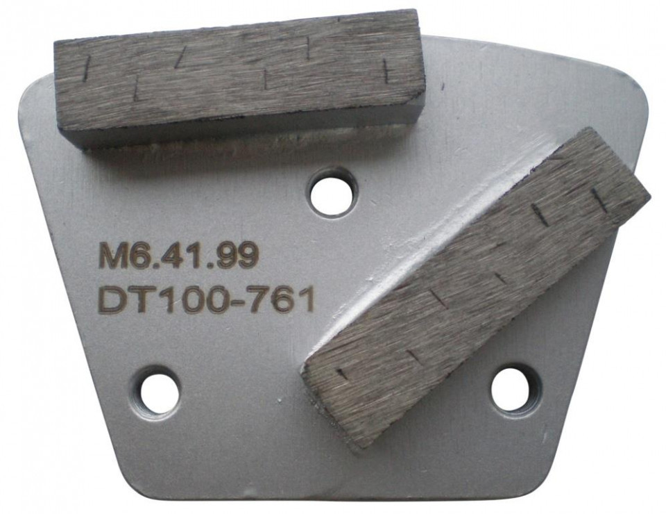 Placa cu segmenti diamantati pt. slefuire pardoseli – segment DPC dual – prindere M6 – DXDH.8506.41.99 albertool.com