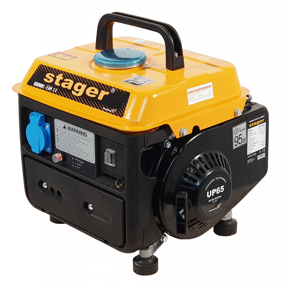 Stager GG 950DC generator open-frame 0.72kW, monofazat, amestec ulei/benzina, pornire la sfoara 0.72kW