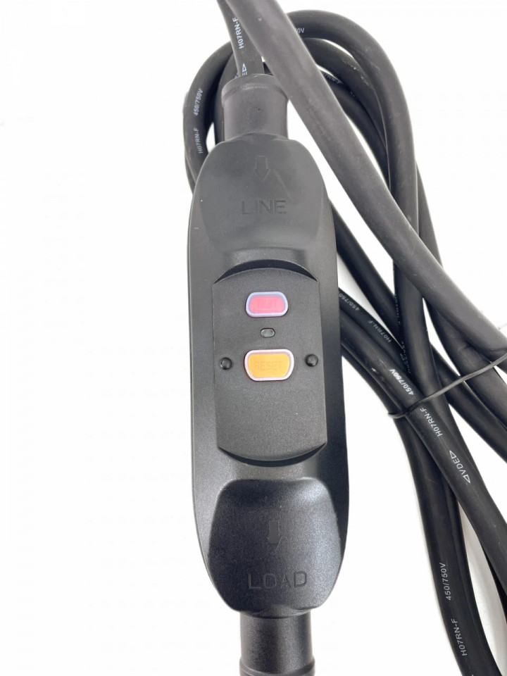 Cablu de alimentare 230V 16A IP66 cu stecher si siguranta PRCD, intrerupator de protectie personala pentru scule KEDU PD22A - CNO-CK-PRCD-cablu