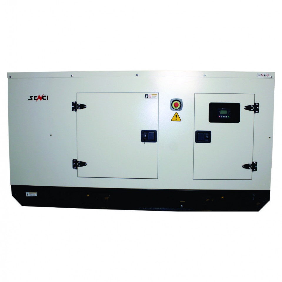 Generator insonorizat SCDE 162i-YCS-ATS Putere max. 162 kVA, 400V, AVR, motor Diesel