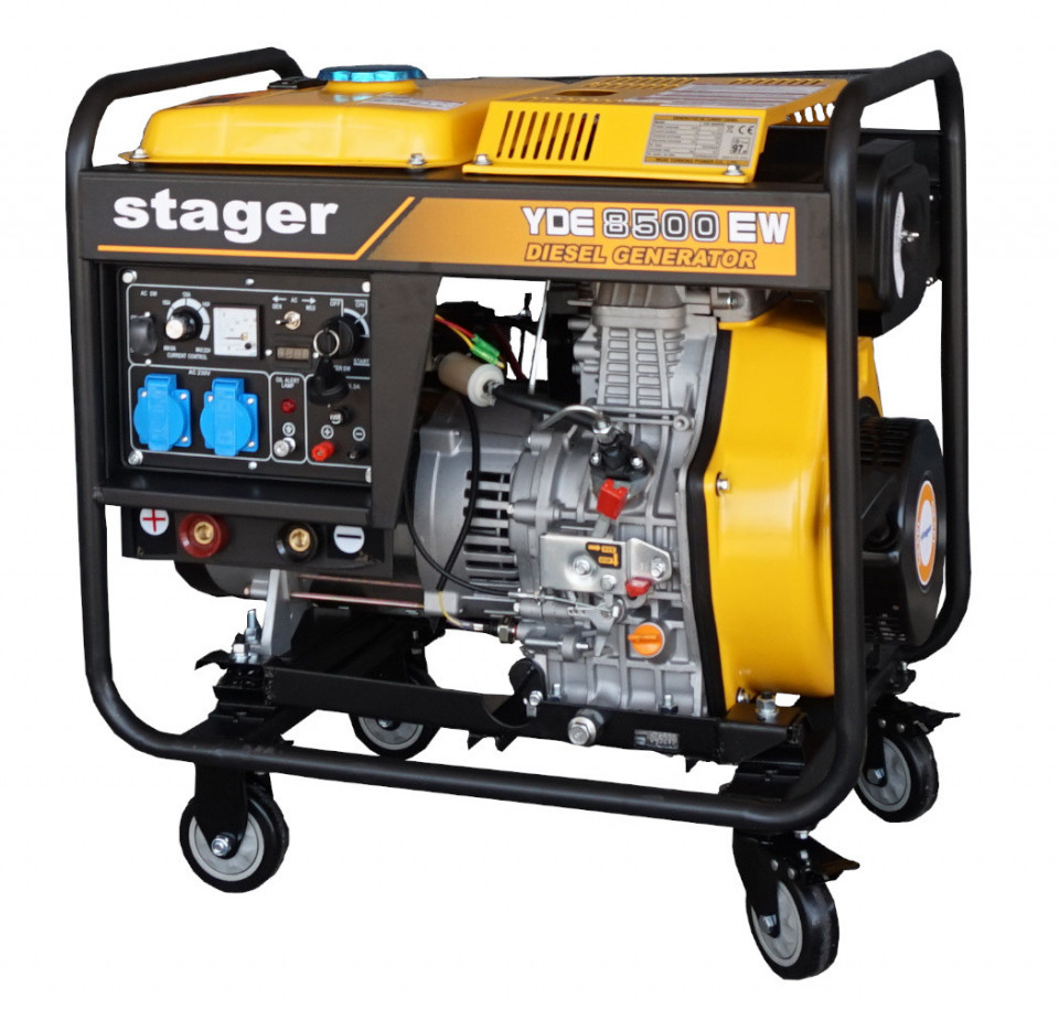 Stager YDE8500EW Generator sudare diesel monofazat, 3kVA curent sudare 200A, pornire la cheie albertool imagine noua