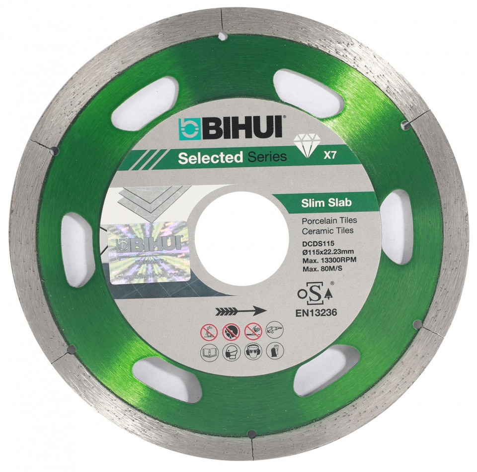 Disc Diamantat subtire pt. Portelan, Placi ceramice 115×22.2 (mm) Super Premium – BIHUI-DCDS115 115x22.2