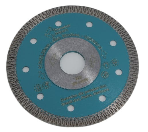 Disc DiamantatExpert pt. Ceramica dura, portelan, gresie 115×22.2 (mm) Super Premium – DXDH.3901.115 115x22.2