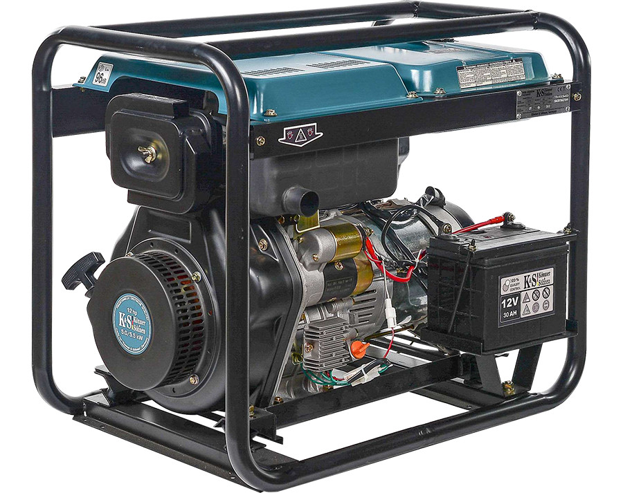 Generator de curent 5.5 kW diesel - Heavy Duty - Konner & Sohnen - KS-6100DE-HD