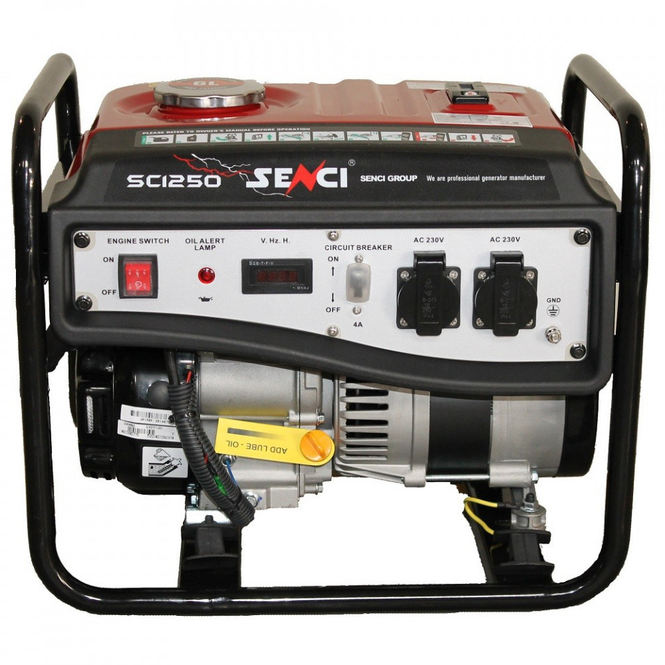 Generator de curent monofazat Senci SC-1250 LITE, Putere max. 1.0 kW albertool imagine noua