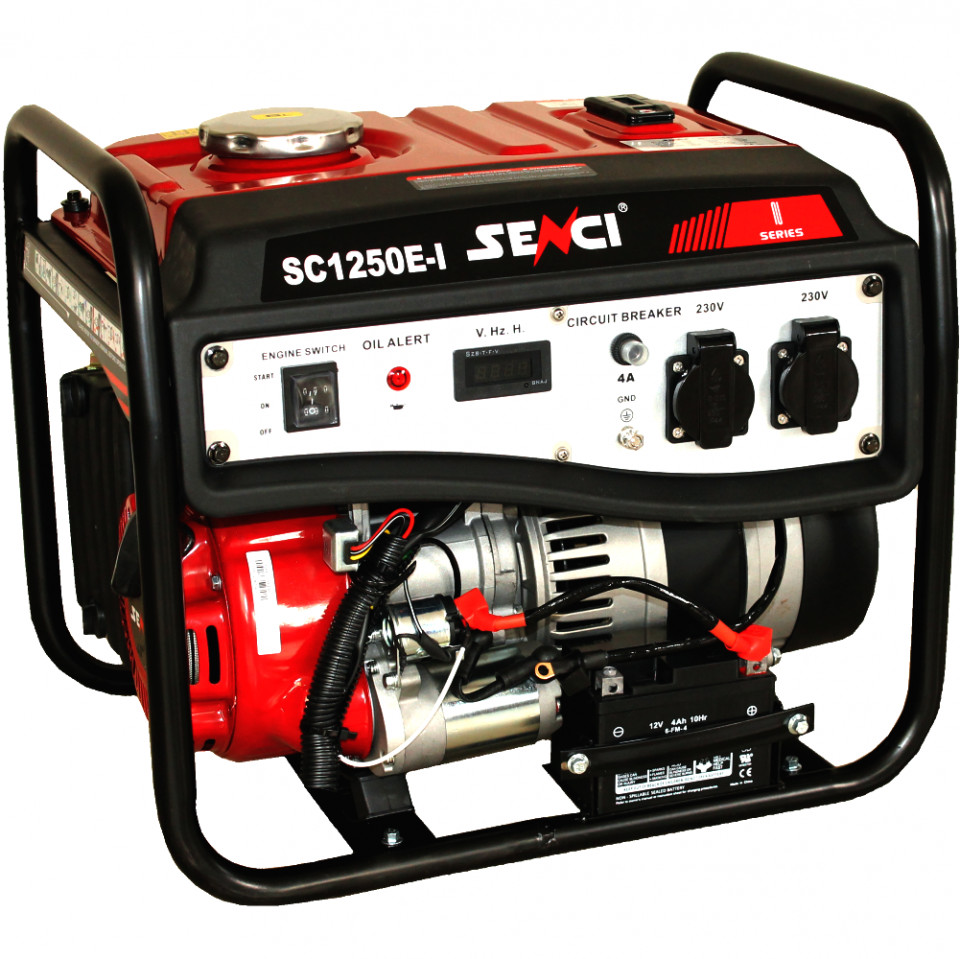 Generator de curent monofazat Senci SC-1250E LITE, Putere max. 1.0 kW albertool imagine noua