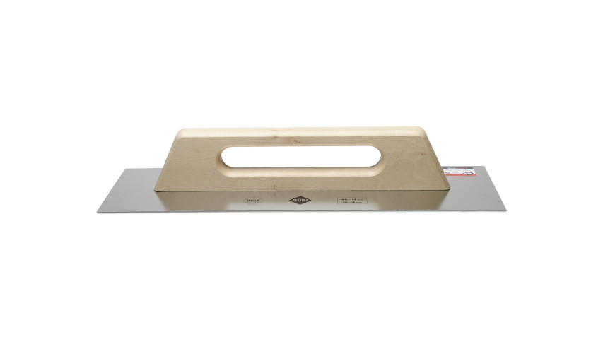 Gletiera dreapta, otel inoxidabil cu maner din lemn, 48cm - rubi-72915