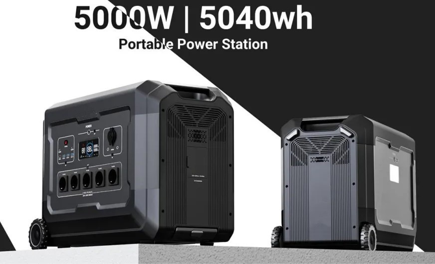 Statie acumulator portabil pentru incarcare rapida FastCharge, LiFePO4, Generator Solar Power Station - 5000W, 5040Wh - CNO-PS5