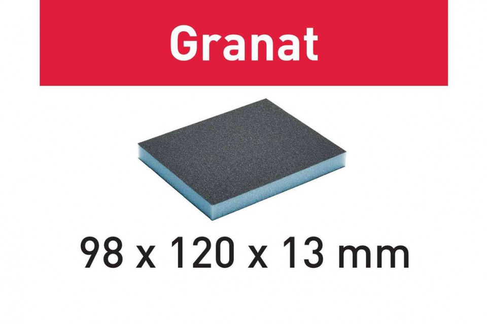 Burete de şlefuit 98x120x13 120 GR/6 Granat