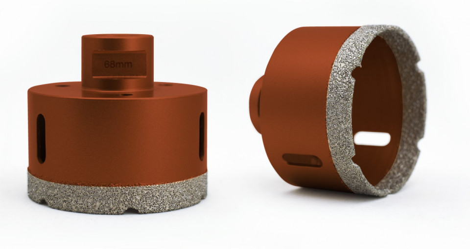Carota diamantata pt. gresie portelanata & piatra – diam. 68mm – Profesional Standard – DXDY.REDrill.68 68mm