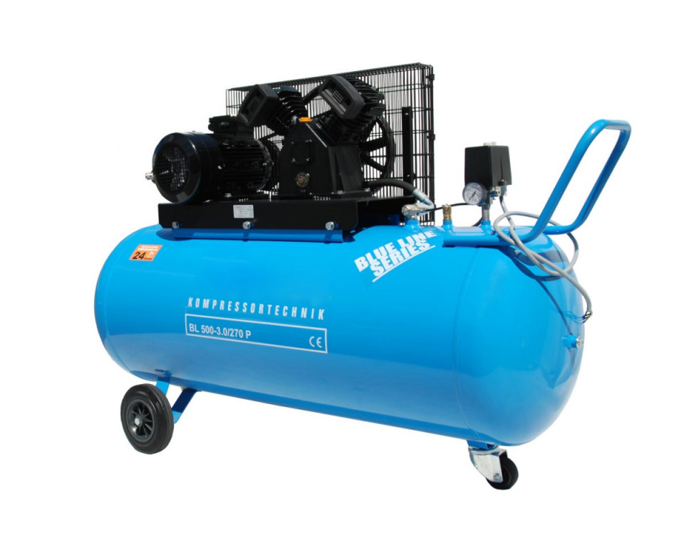 Compresor cu piston – Blue Line 3kW, 500 L/min – Rezervor 270 Litri – WLT-BLU-500-3.0/270 albertool.com