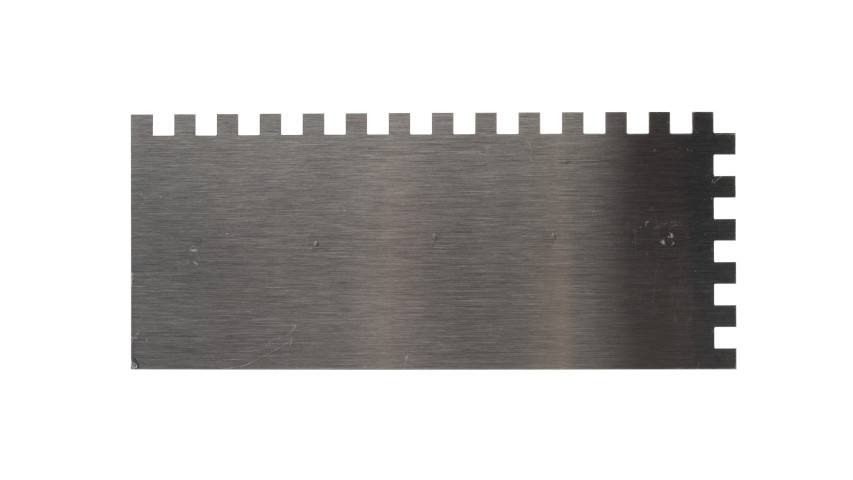 Gletiera dintata cu maner plastic 28cm, 10x10mm - RUBI-25906