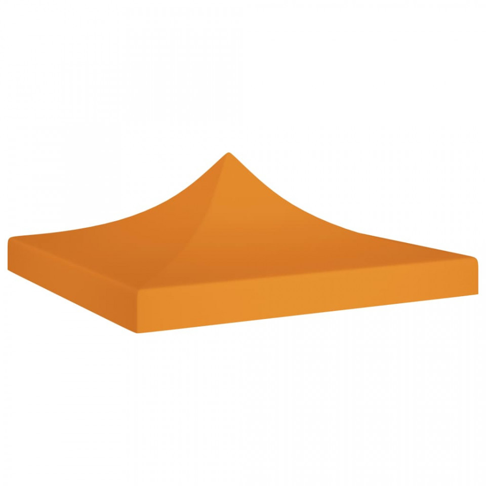 Acoperiș pentru cort de petrecere, portocaliu, 3x3 m, 270 g/m²