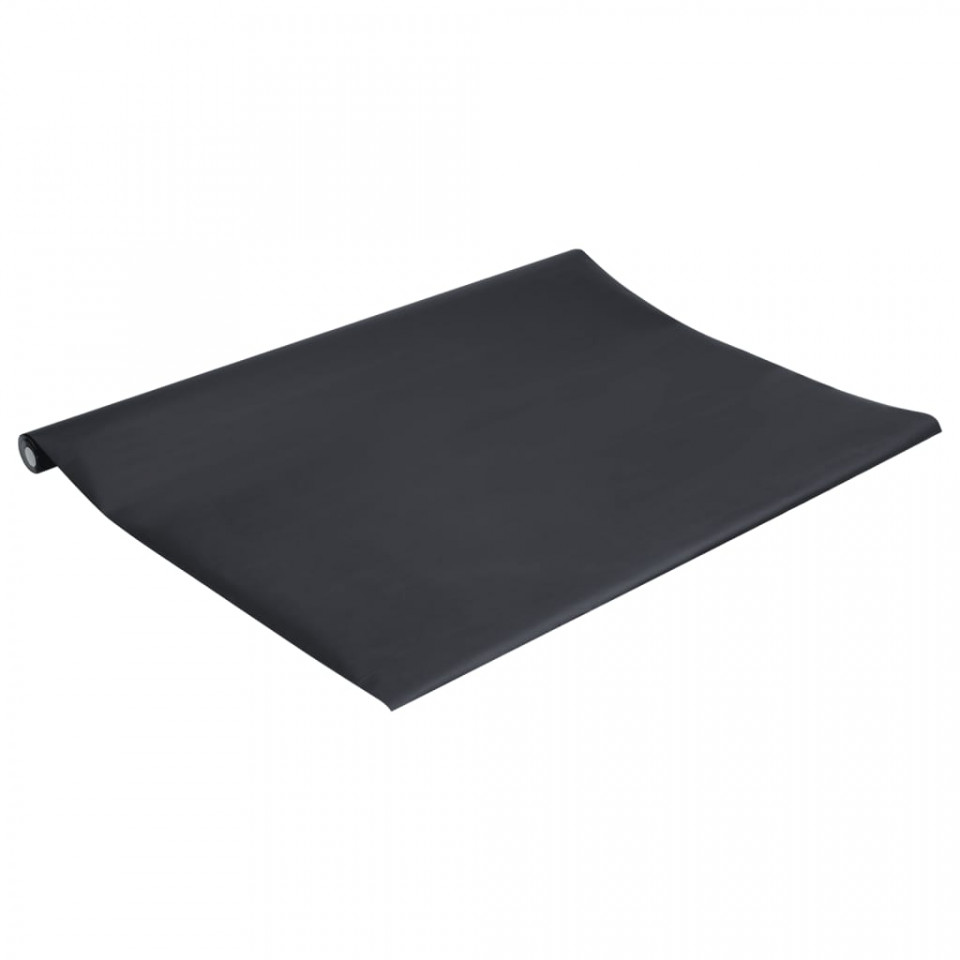 Autocolant pentru mobilier, negru mat, 90x500 cm, PVC