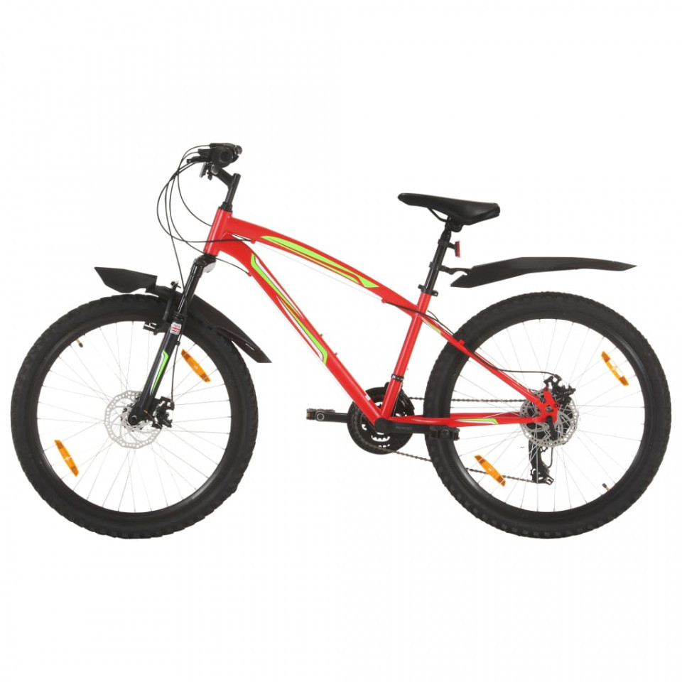 Bicicletă montană cu 21 viteze, roată 26 inci, 36 cm, roșu Casa Practica