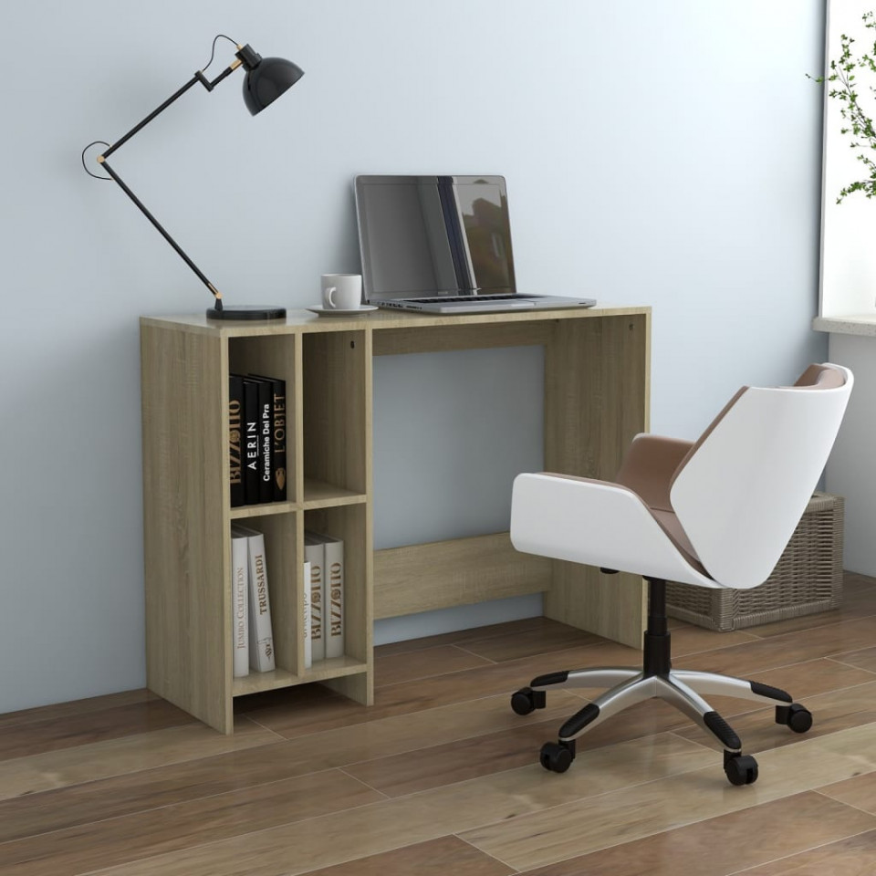 Birou notebook, stejar sonoma, 102,5x35x75 cm, pal
