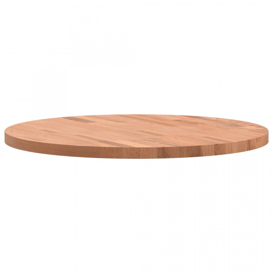 Blat de masă rotund, Ø60x2,5 cm, lemn masiv de fag