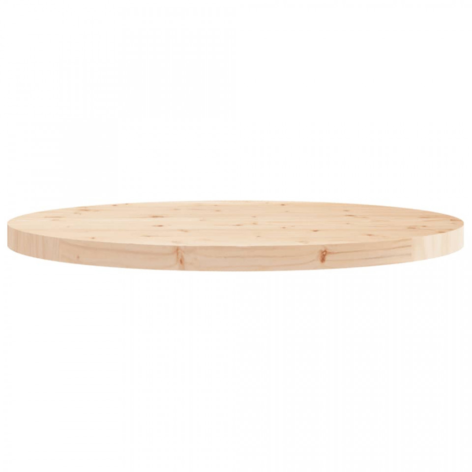 Blat de masă rotund, Ø70x3 cm, lemn masiv de pin