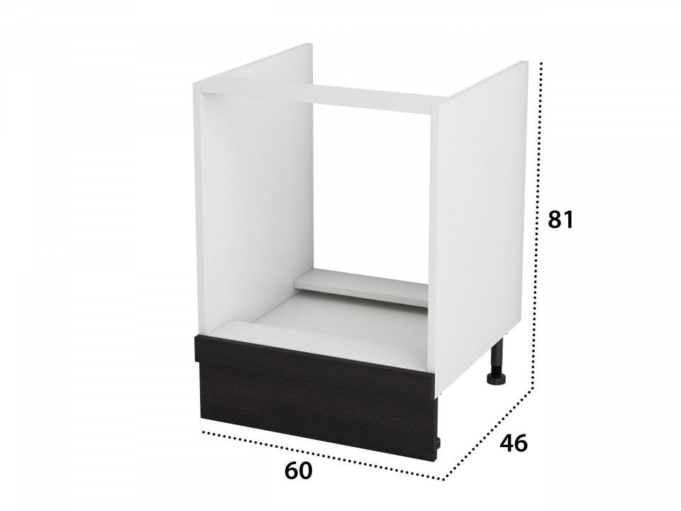 Corp cuptor, Alfa, Wenge, PAL, 60x81x46 cm