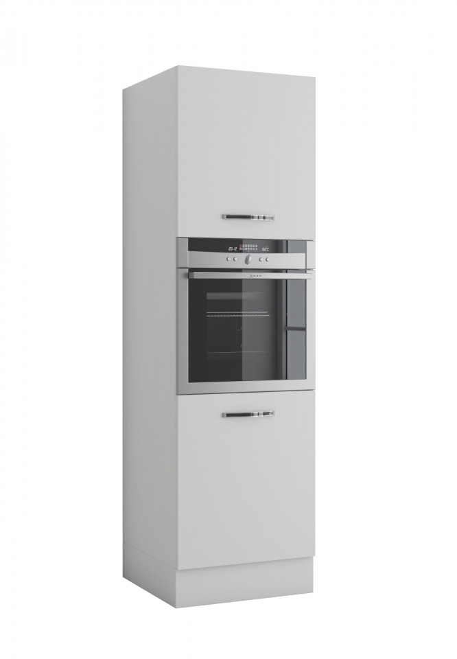 Corp inalt pentru cuptor, Alb, PAL, 60x205x58 cm