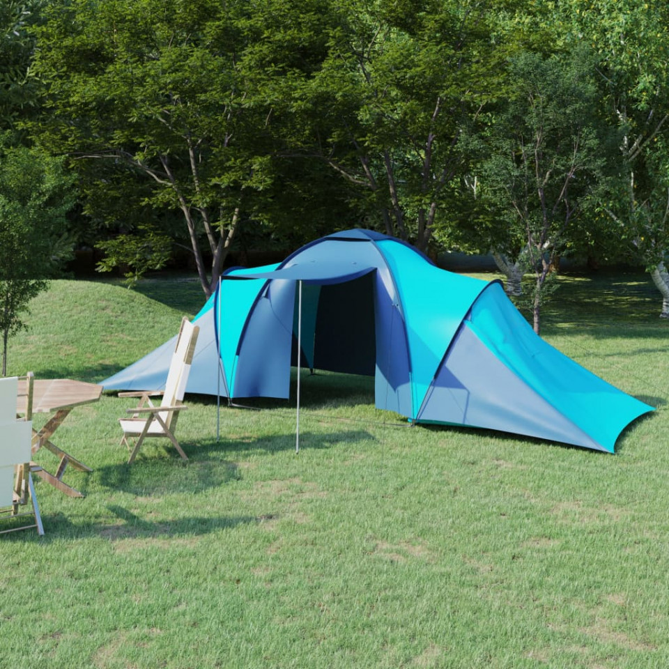 Cort camping, 6 persoane, albastru și bleu Casa Practica