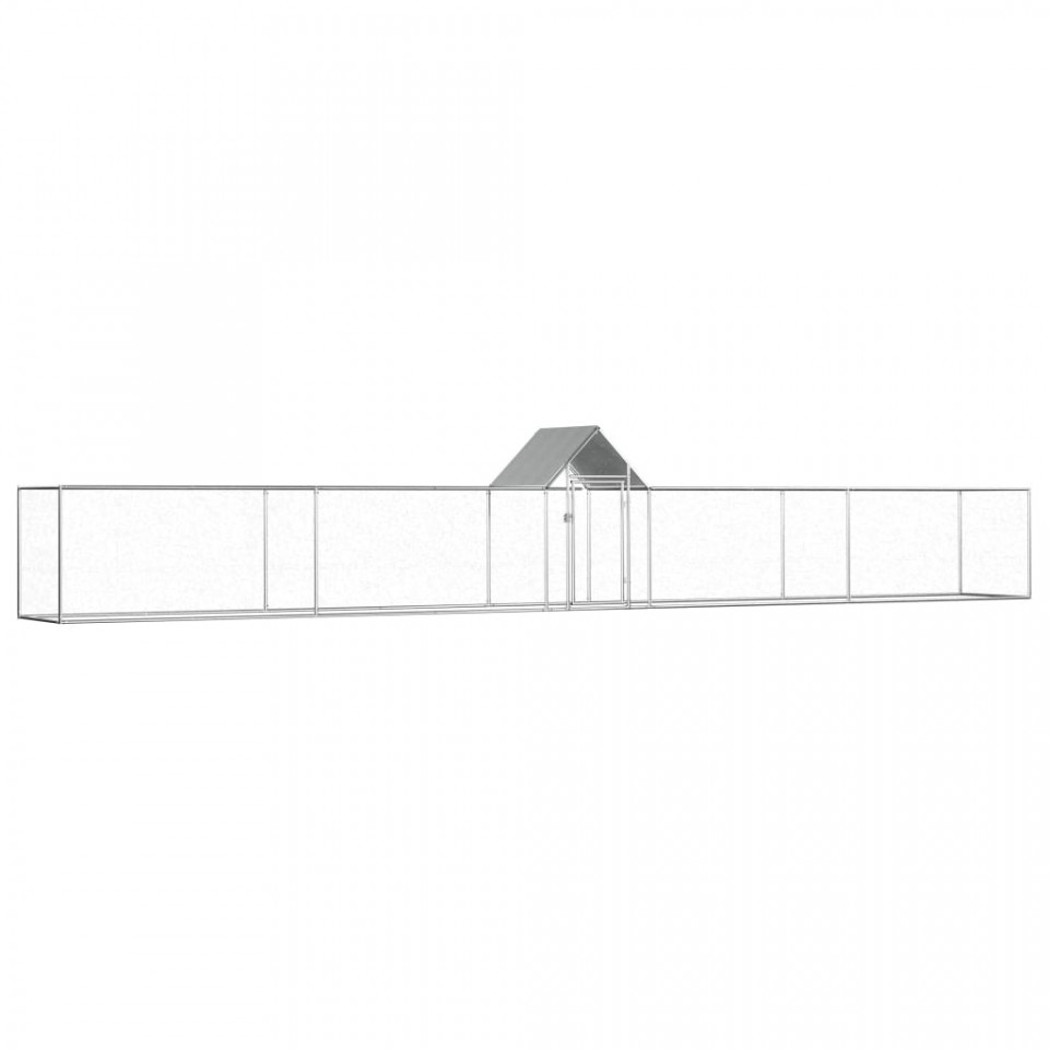 Coteț pentru păsări, 9 x 1 x 1,5 m, oțel galvanizat