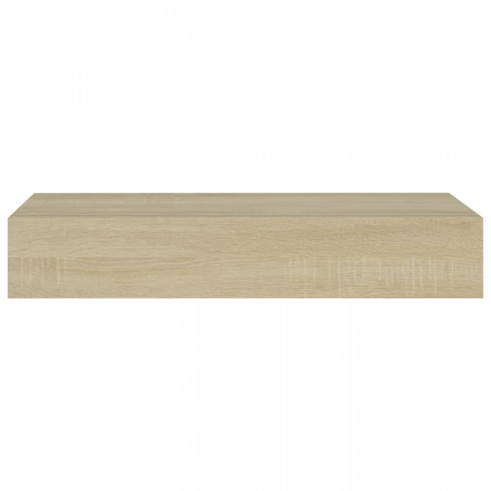 Dulapuri de perete cu sertare 2 buc. stejar 60x23,5x10 cm MDF