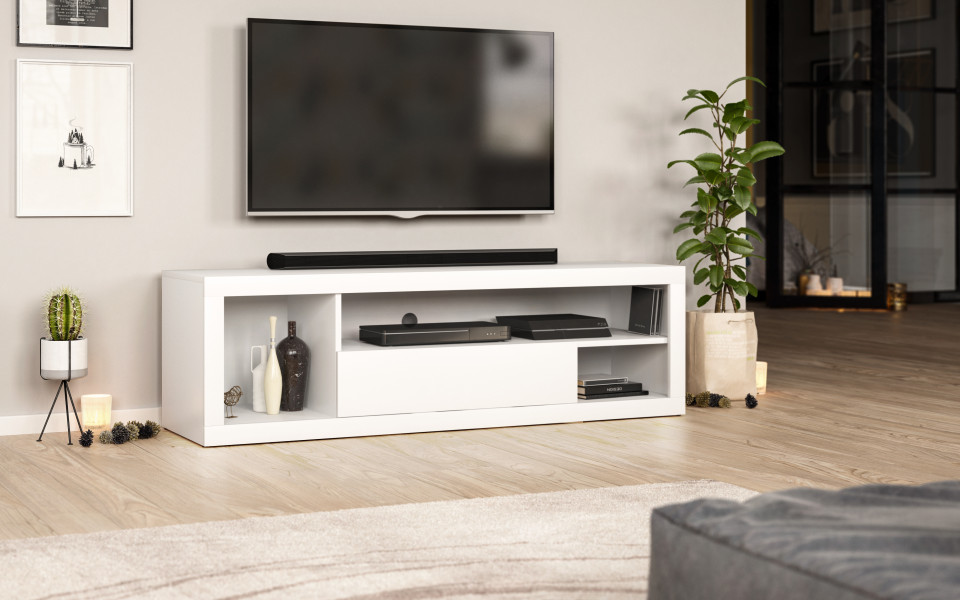 Ever Tv Stand White