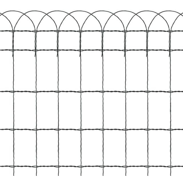 Gard delimitare grădină fier vopsit electrostatic 25 x 0,65 m