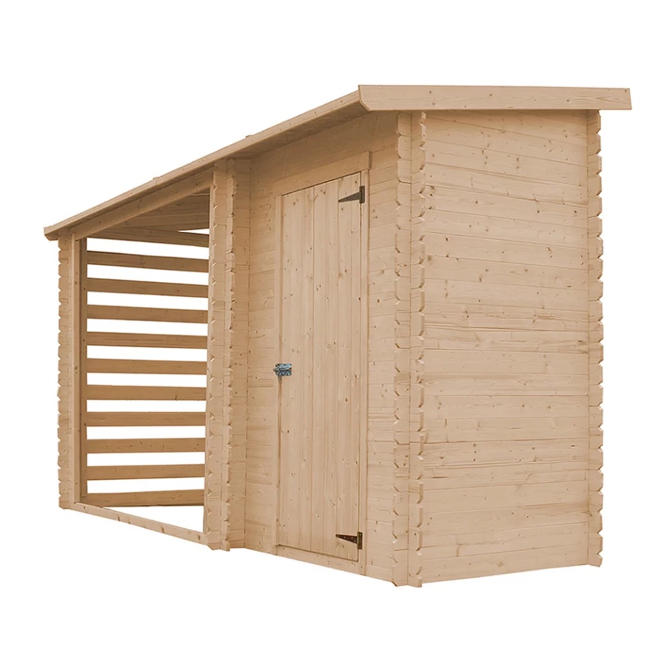 Magazin de scule și bușteni din lemn 11'5 ft x 4'9 ft x H6'6 ft /3,64 m2 (capacitate de 4,9 m3) TIMBELA M205