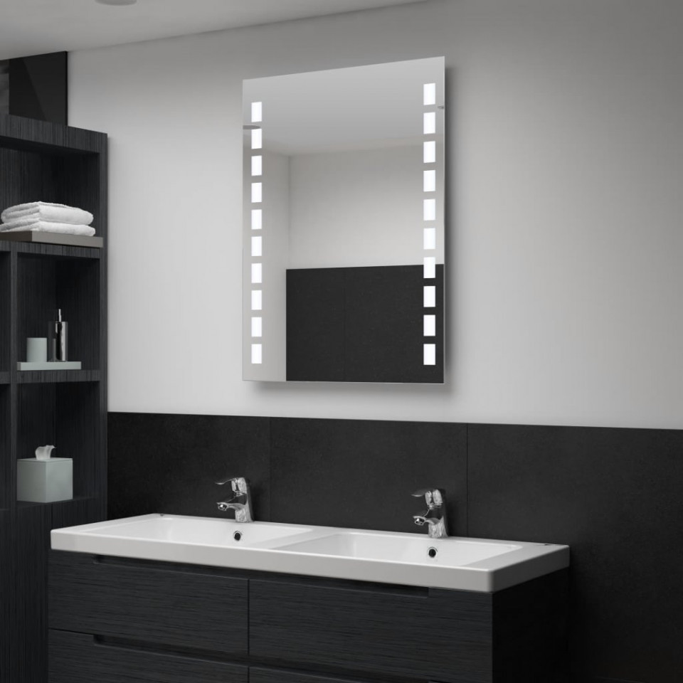 Oglindă cu LED de perete de baie, 60 x 80 cm Casa Practica