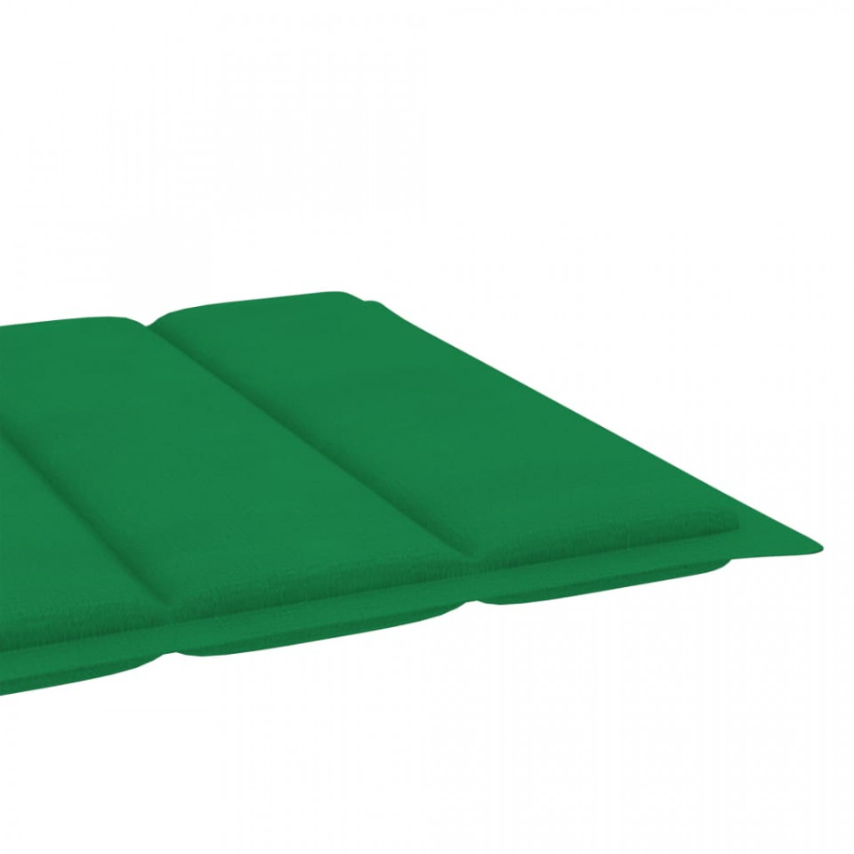Pernă de șezlong, verde, 200x50x3 cm, material textil